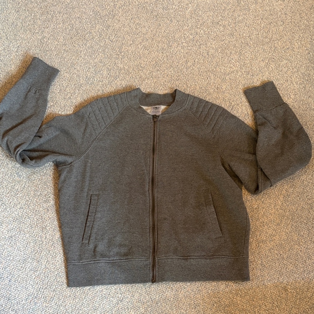 Gray Zip-Up Jacket